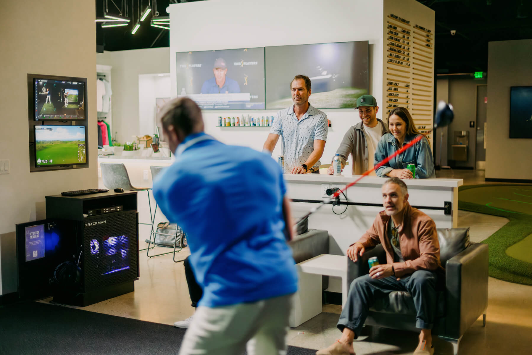 Members at Studio Golf Newport Beach