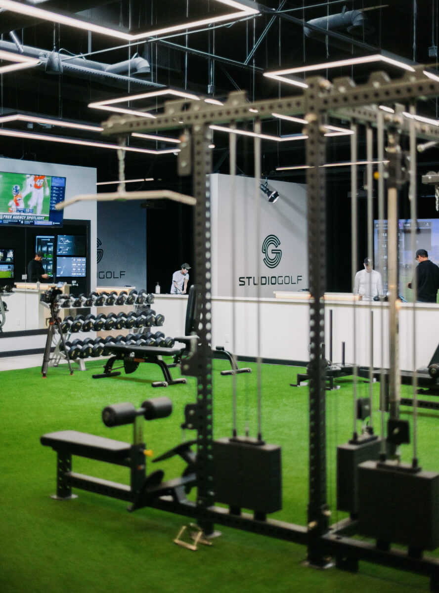 Gym at Studio Golf Newport Beach